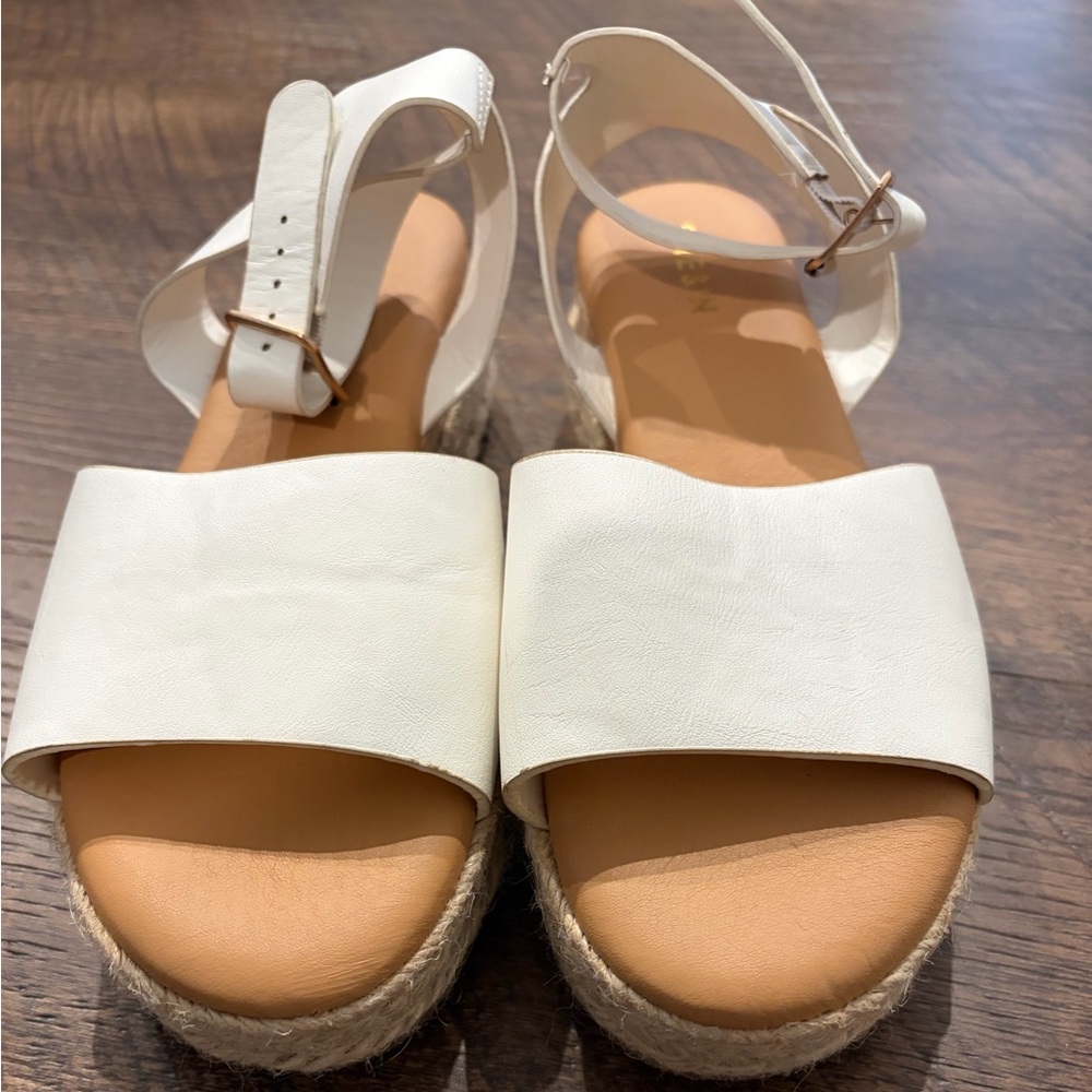 SHEIN Cream Espadrille Sandals